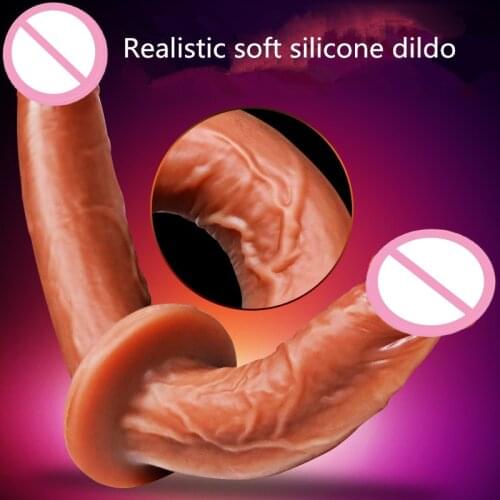 Super Long Big Dildo Realistic Silicone Double-headed Dildo Brown Sexy Artificial Penis Lesbian Masturbation Vaginal Anal Dildos