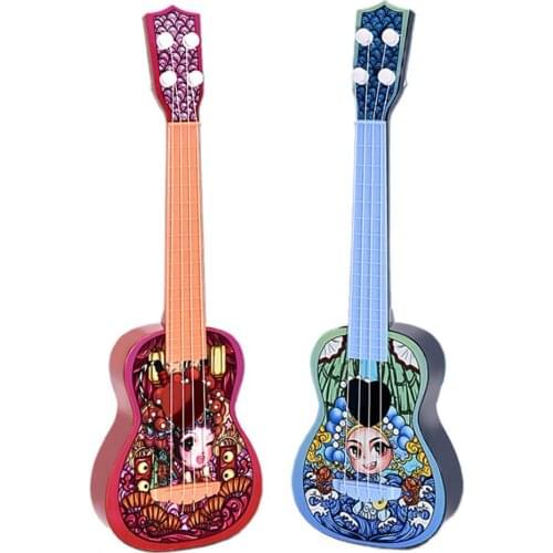 Beginner Ukulele Compact Exquisite Workmanship Smooth Surface Red Mini Instrument Ukulele Toy Kids Education Toys Gift