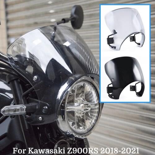 2019 2020 Z900 RS Motorcycle Windscreen Windshield Racer Fairing Fly Screen Wind Deflector for Kawasaki Z900RS 2018-2021