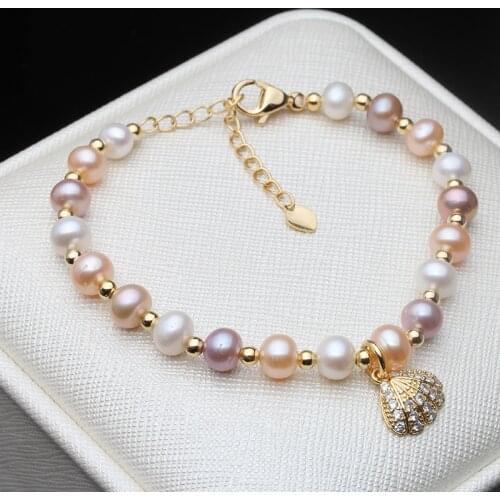 Beautiful Multi Color Adjustable Natural Freshwater Pearl Charm Women Fine Jewelry Party Anniversary Wedding Gift