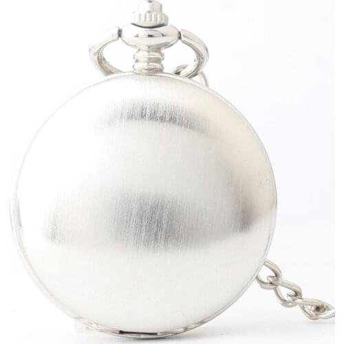10pcs/lot Silver Double Opened Mechanical Pocket Watch Roman Dial Vintage Hand Wind Pocket Watch Wholesale