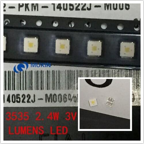 300PCS LUMENS LED Backlight Flip-Chip LED 2.4W 3V 3535 Cool white 153LM LCD Backlight for TV TV Application