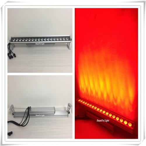 6lots aluminum linear led wall washer super bright outdoor 5in1 rgbwa led washer led strip bar 18x15w