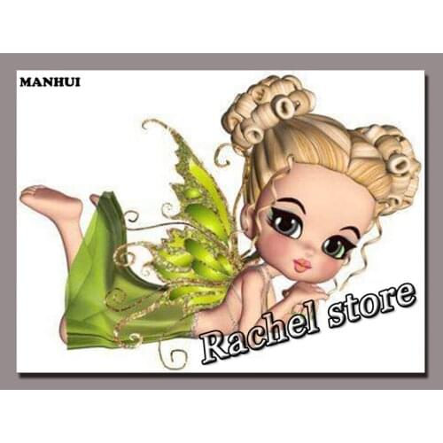 Diamond Embroidery Diy Diamond Painting Cross Stitch Kits Diamond Mosaic Little fairy Full Square Diamond Embroidery FB045