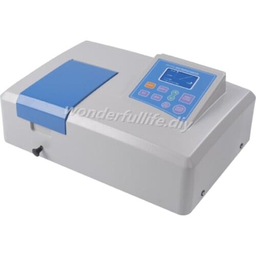 Large LCD screen Visible Spectrophotometer Auto setting wavelength (Range 325-1000 nm) / Accuracy +-2nm Vis Spectrophotometer