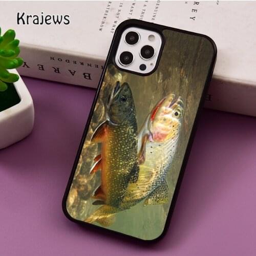Rainbow Trout Fishing Skin phone Case For iPhone 5 SE 2020 6S 7 8 Plus 12 mini 11 Pro X XR XS Max Samsung S8 S9 S10 coque Cover