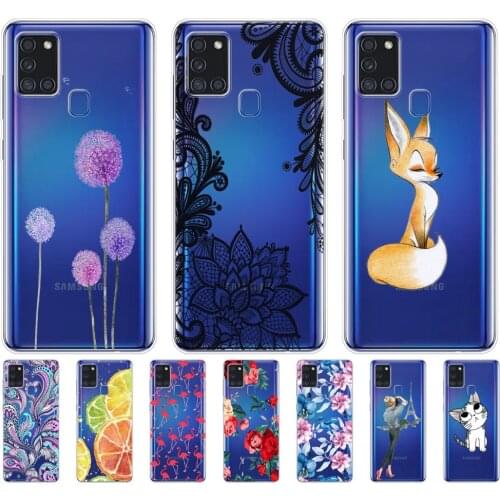 For Samsung A21S Case 6.5" Soft Silicon Tpu Back Phone Cover For Samsung Galaxy A21s GalaxyA21s A 21s SM-A217FZBNSER a217 Shell