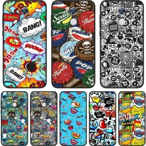 Phone Cover For Huawei Honor 4C 5C 6A 6C Pro Case Silicone Anime Graffiti Soft TPU For Huawei Honor 6 5A 4X 5X 6X Phone Case