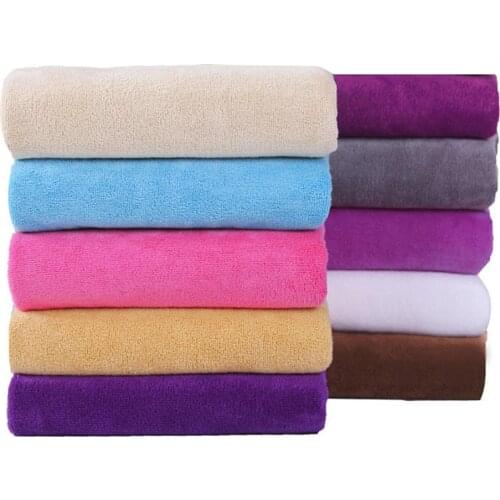 Home Car Towel Microfiber Super Absorbent Quick Dry Shower Salon Barber- Shop Hair Drying Towel Solid Sport Gym Towel