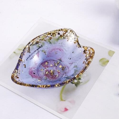 Crystal Epoxy Resin Mold Heart Shaped Dish Bowl Plate DIY Casting Silicone Mould Crystal Mold Soap Making dropshipping