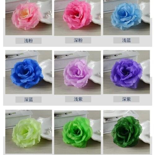 100pcs 8cm Artificial Rose Flowers Silk Head DRY for Home Christmas New Year Wedding Decoration Accessories Simulation Flowers