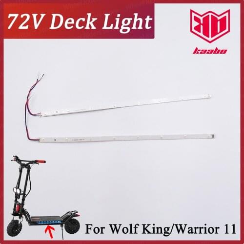 Kaabo Wolf Warrior 11inch Wolf King Warrior 11 Original 72V LED Deck Light Blue Wolf Spare Parts Accessories