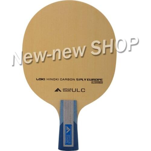 LOKI Arthur EURO ULC Table Tennis Blade Professional 5 Ply Hinoki Carbon Ping Pong Paddle Fast Attack Arc Table Tennis Racket