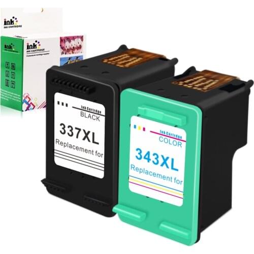 Ewigkeit HP Inkjet Printer Remanufactured Minifit Ink Cartridge HP 337 343 XL Officejet H470 H470b H470wbt 6300 6310 6313 6315 K7100
