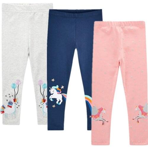 Children Leggings Trouser Kids Autumn Winter Clothing Girls Cartoons Printing Pants For 3-8 Years Girls
