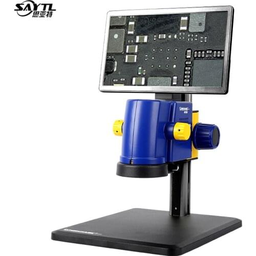 Mechanic microscope Digital Electronic Microscope 7-45X Continuous zoom 600W Pixel With display For mobile phone repair tools