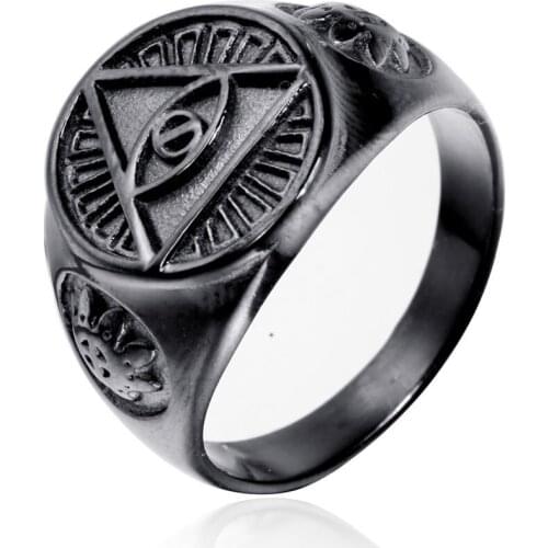 Gentleman personality ring The eye of god casting ring