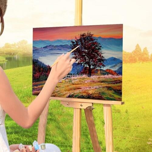 Landscape Late Autumn Coloring By Numbers Painting Set Acrylic Paints 40*50 Paiting By Numbers Decorative Paintings For Art