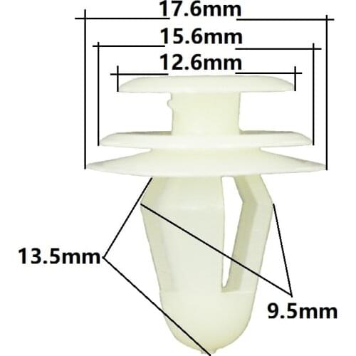 Nylon Car Interior Trim Fastener Fixed Clamp For Toyota Universal 9.5mm hole Door Panel Clip