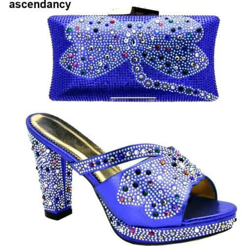 New Fashion Italian Ladies Shoes and Bags To Match Set Women Shoes and Bags To Match Set Sale Wedding Shoe and Bag Sets Italian