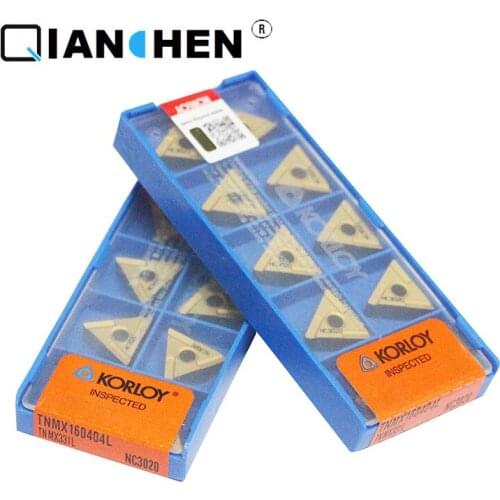 Genuine Original Korea Korloy TNMX160404L NC3020 TNMX160404L NC3120 TNMX160404L-SH X343 (10pcs/lot)internal Turning Tool Inserts