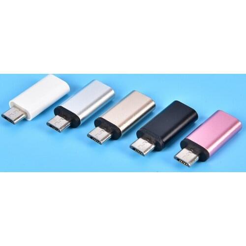 Type-C Female Connector to Micro USB 2.0 Male USB 3.1 Converter Data Adapter High Speed Android Certified Cell Phone Accessories