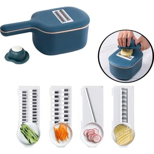Multifunction Potato Slicer Carrot Cucumber Mandoline Graters Food Storge Box With Strainers Kitchen Fruit Vegetable Tools