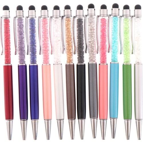 Crystal Ballpoint Pen Pen for Writing Stationery Office&School Pen Stylus Touch