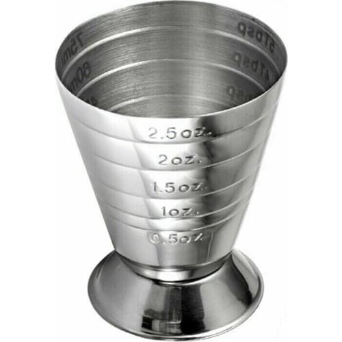 Wine glass 75ml Stainless steel 304 measuring cup cocktail glass ounce cup ounce cup graduated measuring ring kitchen