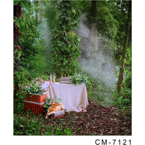 Vintage Green Forest Backdrop Photography 200x300cm Natural Camping Wedding Background Photo Studio Baby Props
