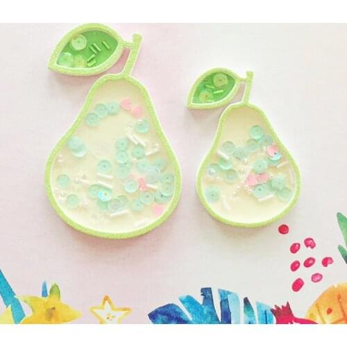 Cutting Dies Pear Shaker Scrapbook Cardmaking DIY Paper Craft Metal Stencil Surprise Creation