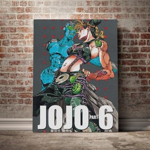 Japanese Anime Pictures Wall Art Jolyne Cujoh Canvas Paintings Home Decoration HD Prints JoJos Bizarre Adventure Modular Poster
