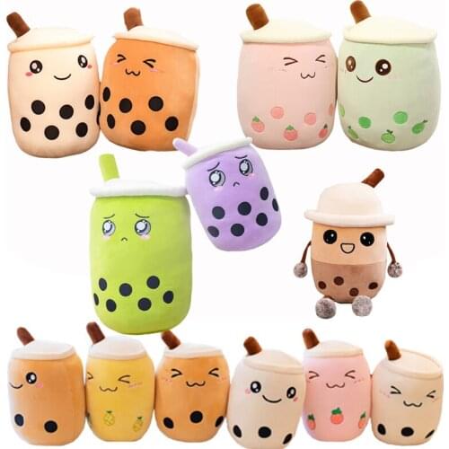 24/35/50/70cm Funny Boba Milk Tea Plush Toys Stuffed Tea Cup Cushion Kids Food Doll Sleep Pillow Gifts dropshipping