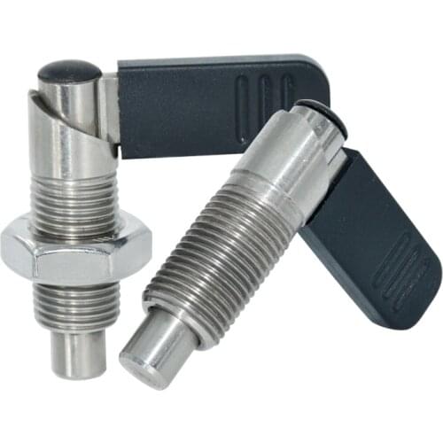 Stainless steel knob plunger L type indexing pin fine thread handle type positioning column plug