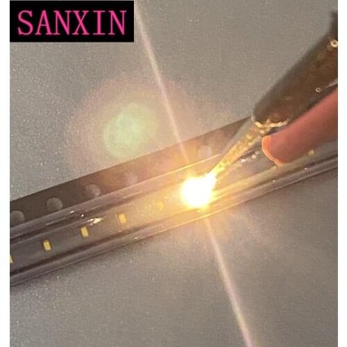 200 pcs SMD SMT 0402 1005 led Ultra Bright Warm white LED lamp light