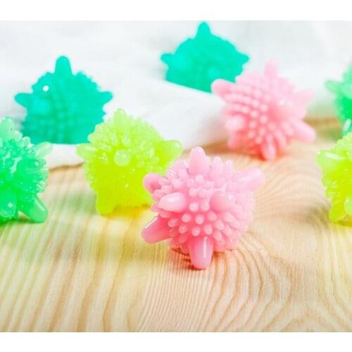 5pc Laundry Jersey Cleaning Ball 4.5cm Solid PVC Magic Decontamination and Anti-entanglement Clothes Wash Ball