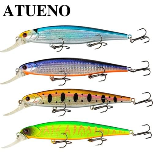 BOTE 1PCS Minnow Fishing Lure Floating Wobbler Hard Bait 16.5g/145mm Crankbait Tackle With Treble Hooks Carp Pike Bass Swimbait