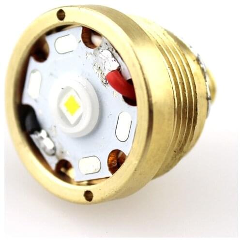 CREE XP-L HI V3 1600lm 10x7135 Driver Brass Base LED Drop-in for C8 Flashlight