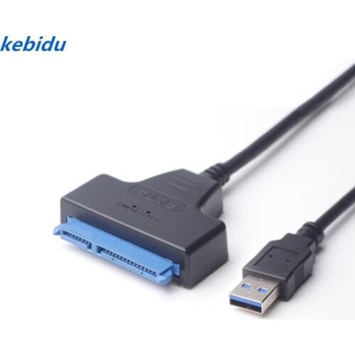 Kebidu USB 3.0 To SATA 22 Pin 2.5 Inch Hard Disk Driver SSD Adapter Cable Converter 2018 Hot for Computer Super Speed Wholesale