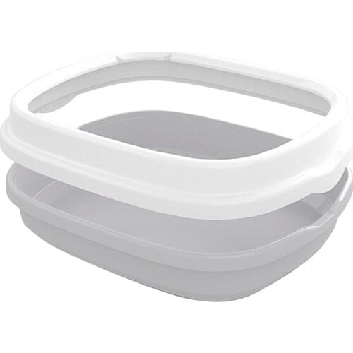 Cat Litter Box Large Pet Detachable Lid Kitten Toilet Convenient For Storage With Scoop Surrounding Top Cover Cats Dog Anti-drop