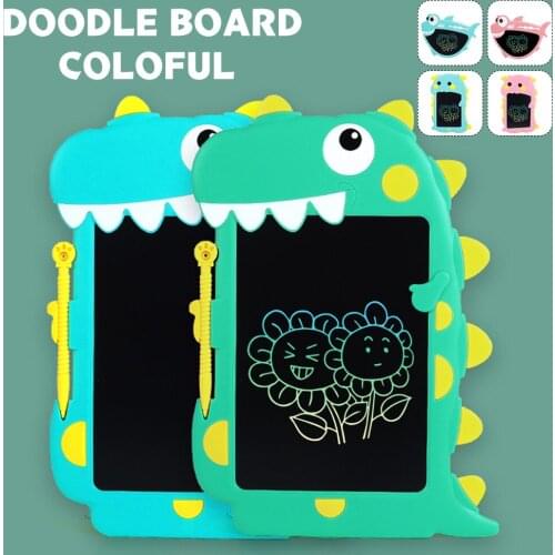 Cartoon Writing Board Colorful LCD Doodle Pad Electronic Drawing Graphic Board Digital Tablet Handwriting Pad for Kids Gift