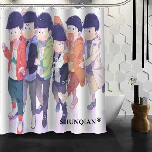 New Arriva Osomatsu San Shower Curtain Polyester Fabric Printing Bathroom Curtain Waterproof Bathroom Products With Hook