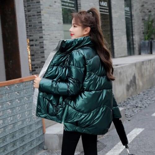 Solid 2021 New Winter Jacket Waterproof stand-callor Coat Zipper Women Fashion Jackets Winter Warm Woman Clothing Casual Parkas