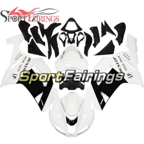 ZX-6R 07 08 Motorcycle Full Fairings For Kawasaki ZX6R 636 2007 2008 Sportbike ABS Plastic Injection Cowling White Black Carenes