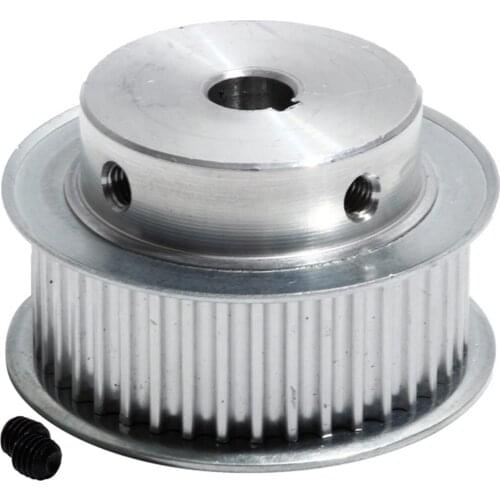Timing Belt Pulley, HTD5M-42T Transmission Pulley, 21mm Belt Width, 10/15/20mm Bore, Aluminum Alloy 42Teeth Gear Pulley With