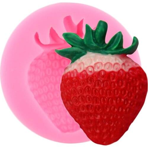 Strawerry Silicone Mold Sugarcraft Fondant Cake Decorating Tools Chocolate Mould Candy Clay Mold Baking Moulds