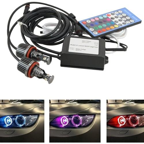 For BMW H8 Led Angel Eyes Marker Light RGB Color Changeable E87/E82 /E92/E93/E70 X5/E71 X6