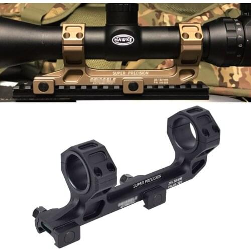 Tactical GE Automatics Gun AR15 Rifle Optic Scope Mount 25.4mm/30mm QD Rings Mount with Bubble Level For 20mm Picatinny Rail