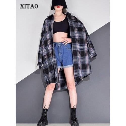 XITAO Striped Blouse Fashion New Women Plus Size Full Sleeve Single Breast 2021 Spring Autumn Minority Elegant Shirt GCC2740