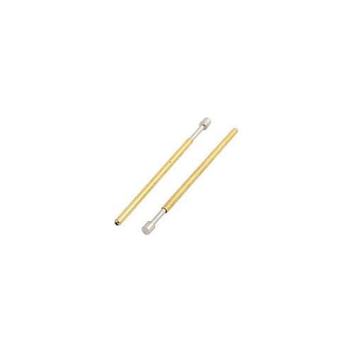 10pcs P50-G2 0.68mm Dia 16.5mm Length Metal Spring Pressure Test Probe Needle